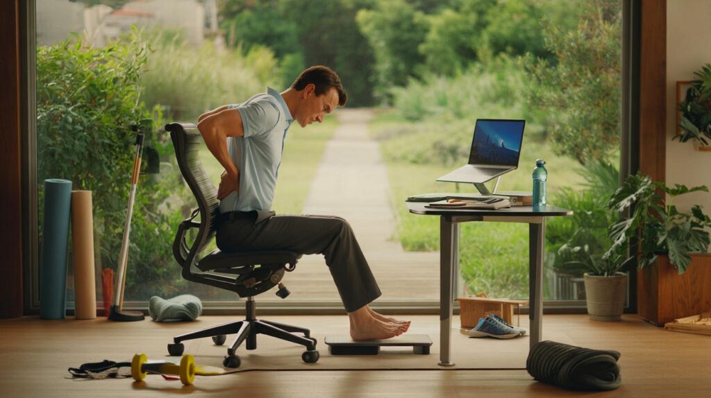 Dor ao levantar da cadeira? lombalgia: 7 dicas que funcionam para quem passa horas sentado