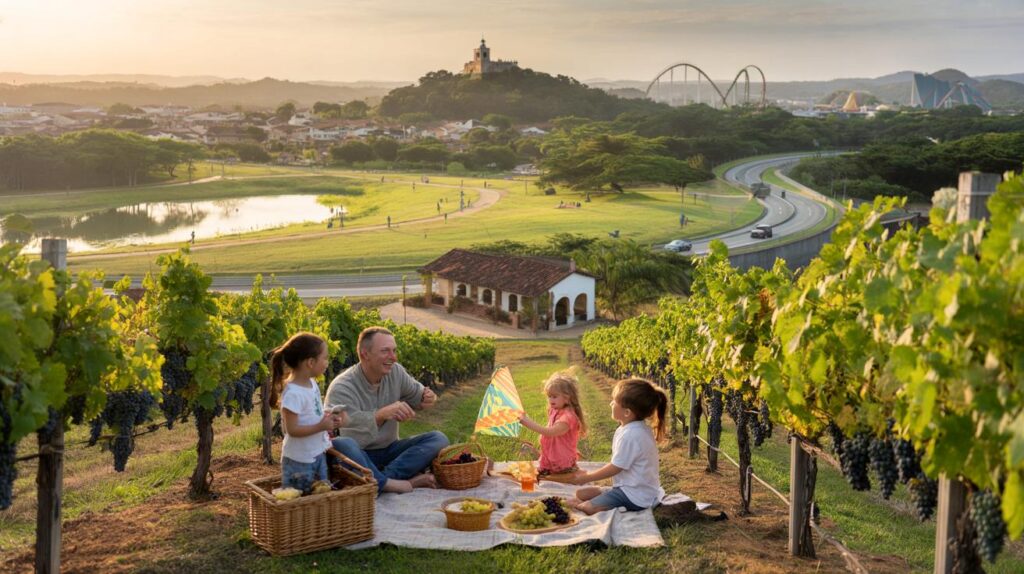 Famílias, atenção: você moraria a 75 km de São Paulo, a 730 m de altitude, com parques e vinícolas?