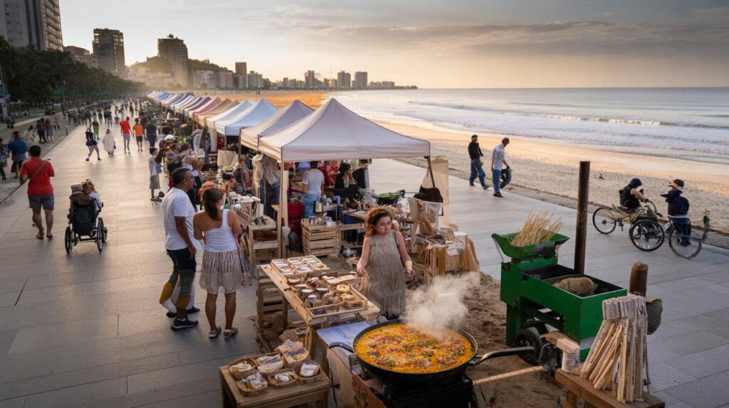 Feira da Orla em Balneário Camboriú começa quarta (5): 20 expositores, comida barata e você vai?