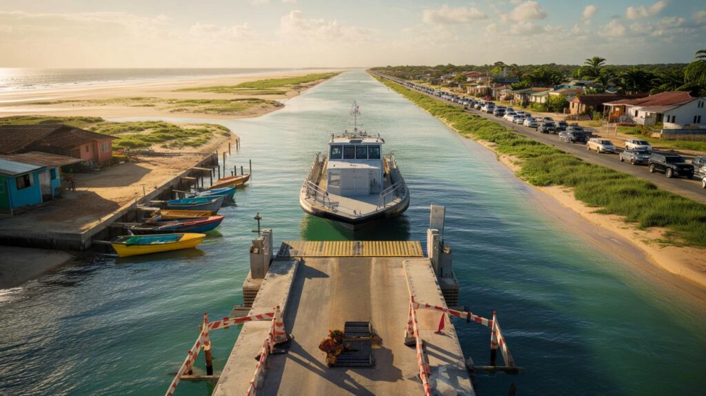 Ferry entre Barra do Sul e São Francisco do Sul esfria: você vai gastar 35 km a mais neste verão?