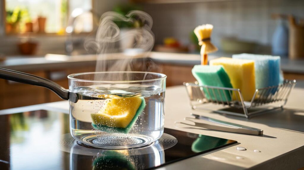 Ferver a esponja de cozinha em água: você e sua família evitam 5 perigos escondidos toda semana?