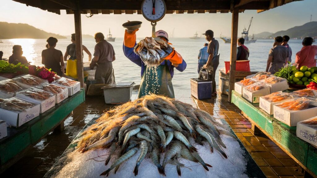 Festival do Camarão Cinza em Santos: você paga R$ 34,99 o quilo e garante mesa farta de 4 a 9