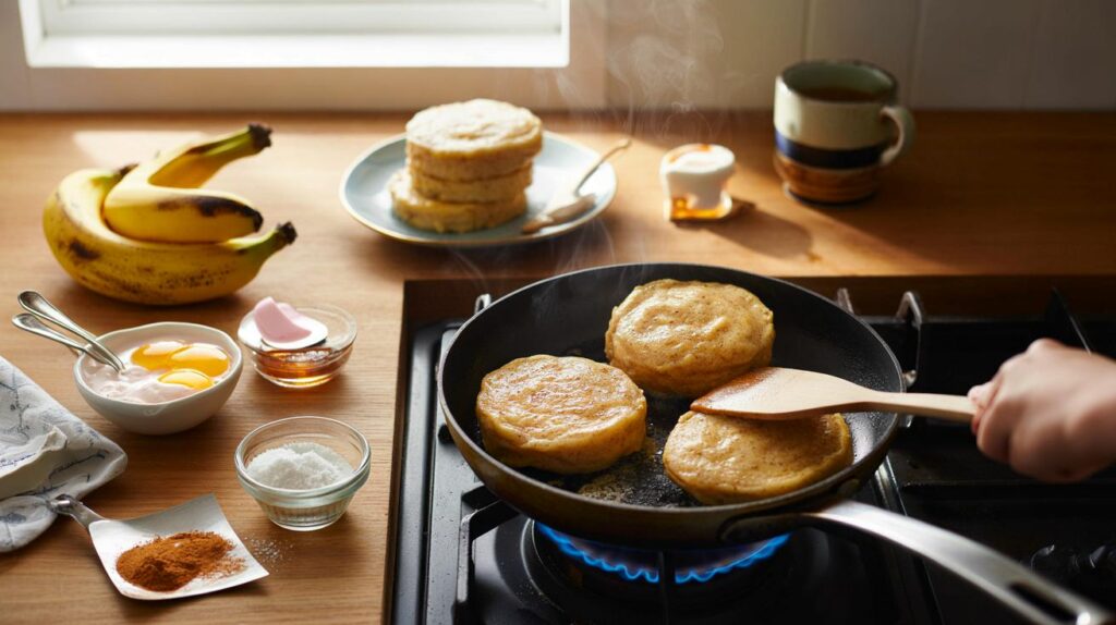 Frigideira e 6 itens que você já tem: quer fazer pão de banana fofo em 12 minutos, sem forno?