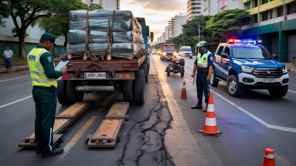 Goiânia flagra excesso de carga na 3ª Radial: 40 abordagens, 13 multas; você corre risco hoje?