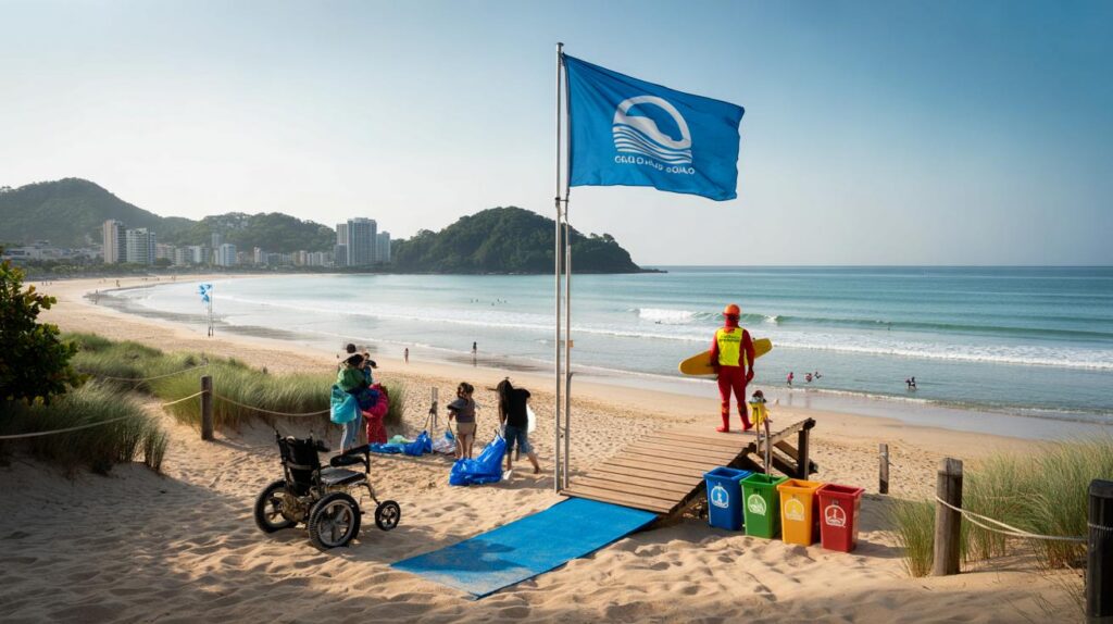 Guarujá mira duas praias com Bandeira Azul: você estaria pronto para exigir 34 critérios agora?