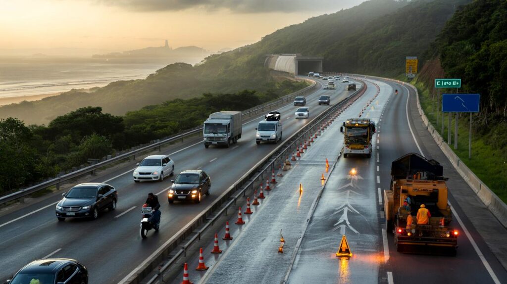 Imigrantes e Anchieta fecham faixas por obras: você vai ao litoral hoje? veja rotas e 5 atalhos