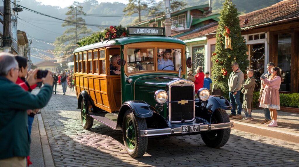 Jardineira Chevrolet 1928 volta às ruas em Campos do Jordão: você vai encarar o cortejo às 15h?