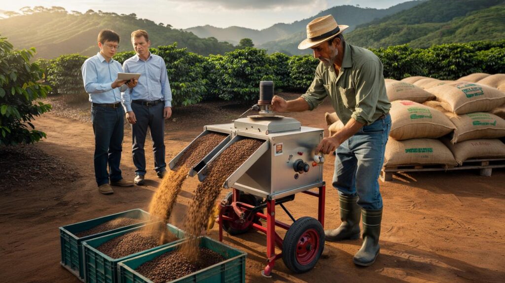 Máquina brasileira limpa 420 kg de café por hora: China faz oferta e você fica de fora agora?