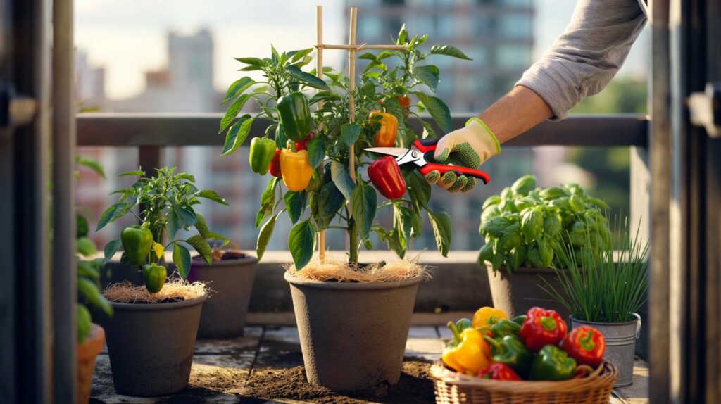 Moradores de apartamentos, atenção: como colher 12 pimentões em 100 dias na varanda com 5 passos
