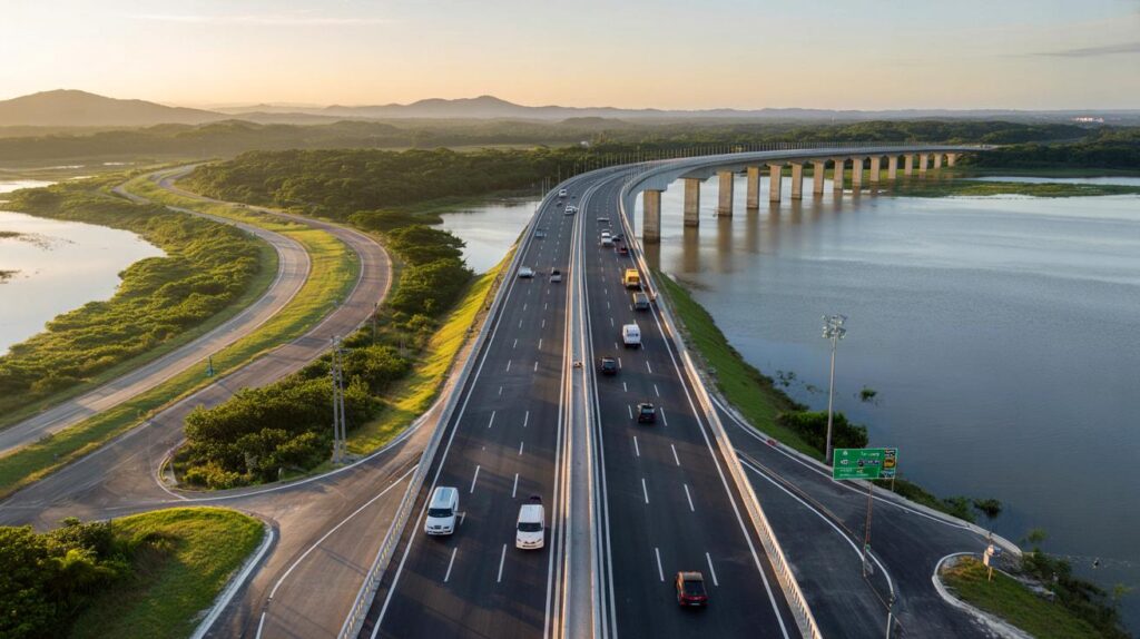 Moradores vão economizar tempo? empréstimo de R$ 48 mi prevê ponte de 486 m até a BR-280 em Araquari