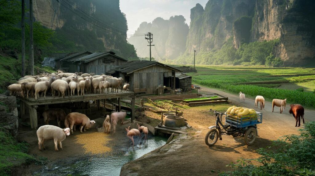 Nas montanhas de Guizhou, família sem sinal cria mais de 100 ovelhas: você viveria assim hoje?