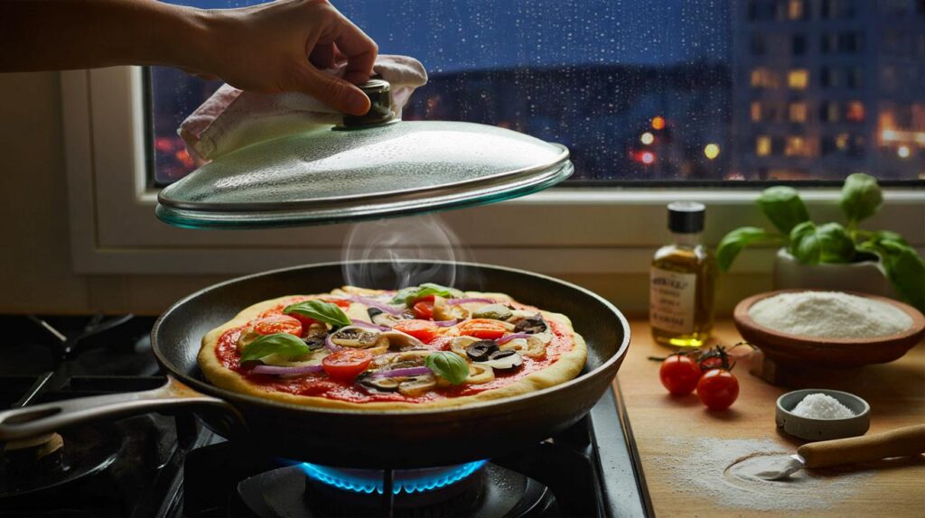 Nem forno, nem ovo, nem leite: prepare esta pizza de frigideira deliciosa