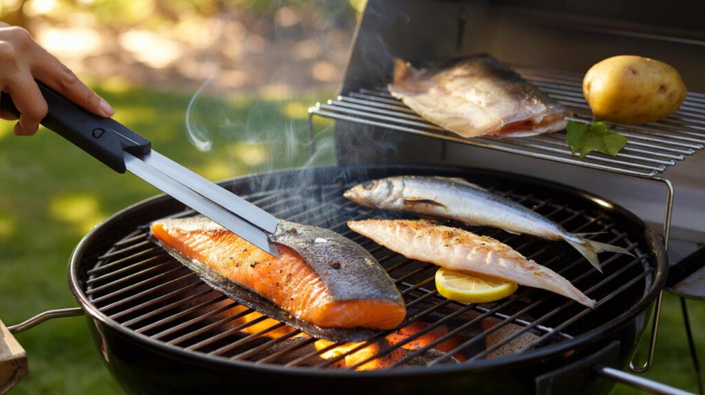Ninguém te conta isso: 7 truques reais para você evitar que o peixe grude na grelha hoje mesmo