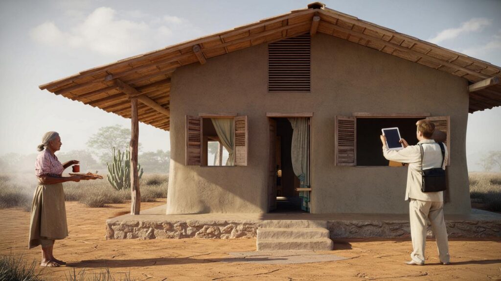 No sertão, casa de barro de 1960 resiste à seca e inspira engenheiros modernos