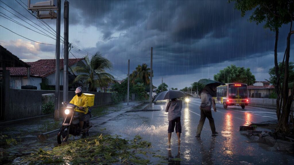 Nordeste sob nuvens pesadas, Inmet prevê 50 mm de chuva e ventos de 60 km/h: você está pronto?