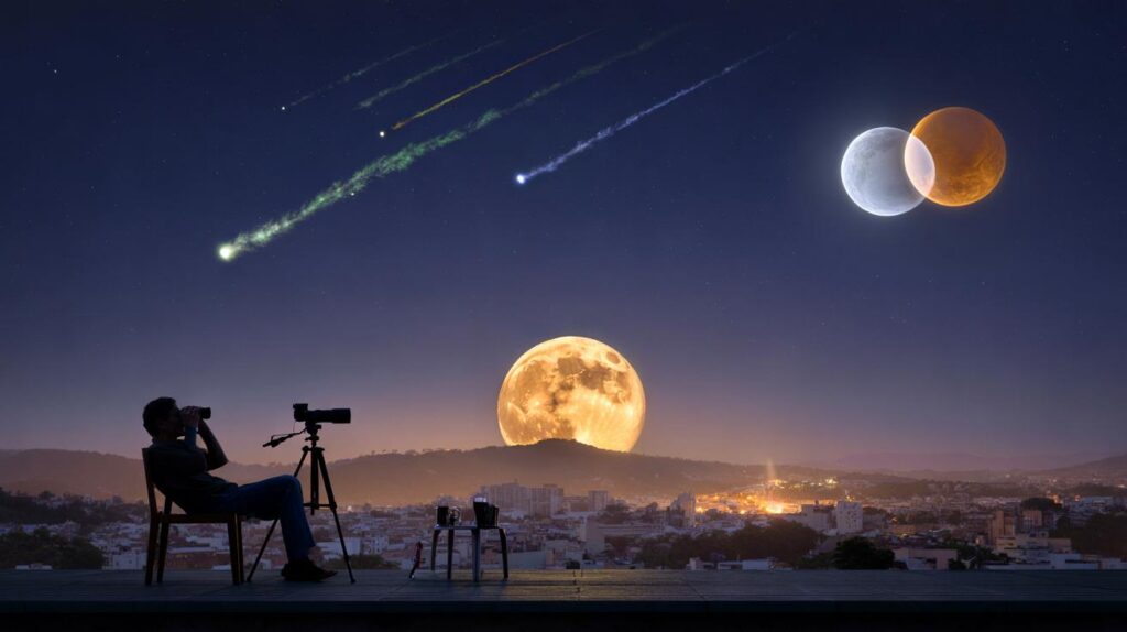 novembro no céu: você vai perder a superlua de 5/11, as leônidas de 17/11 e encontros planetários?