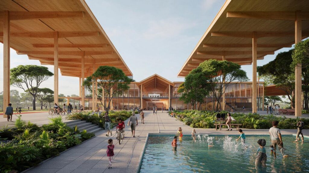 Novo Sesc Mogi: 9 arquitetos, 20 mil m² e madeira inovadora vão mudar a sua rotina? veja como