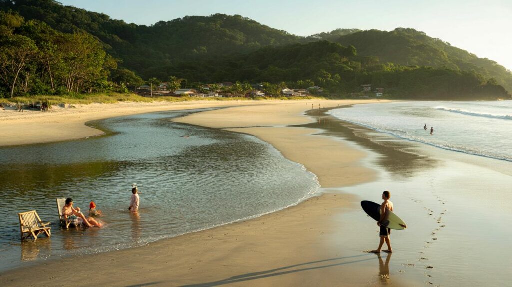 Paraíso do litoral a 3,5 km de Maresias: você cruza em 6 minutos e ainda tem rio de água doce?