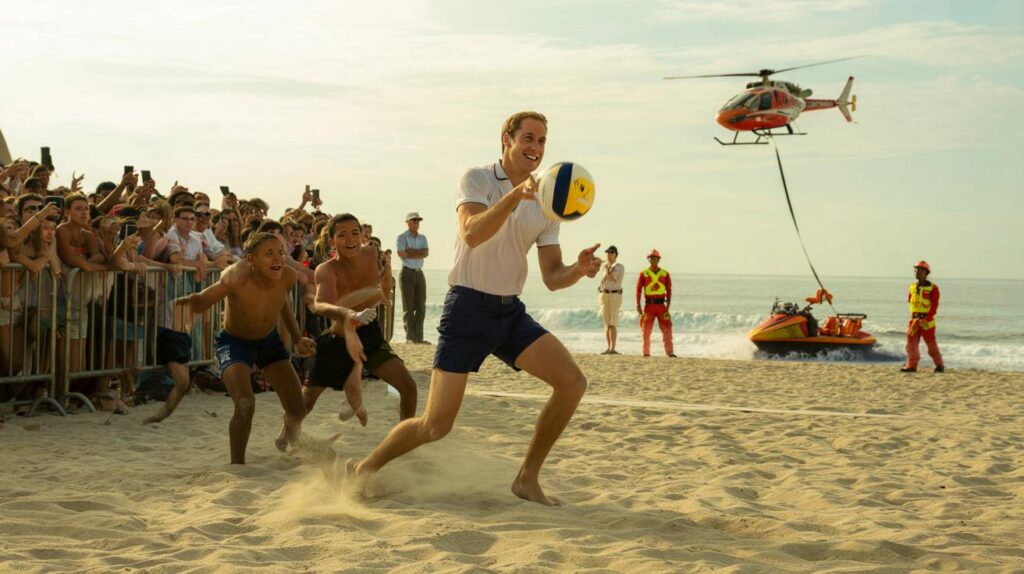 Príncipe William em Copacabana: você teria coragem de encarar 23°C e cair na areia por 7 pontos?