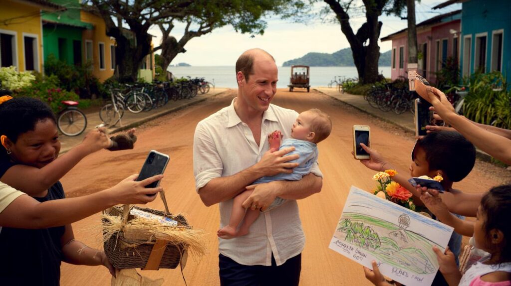 Príncipe William na Ilha de Paquetá: 3 presentes, filas de selfies e um bebê no colo — e você?
