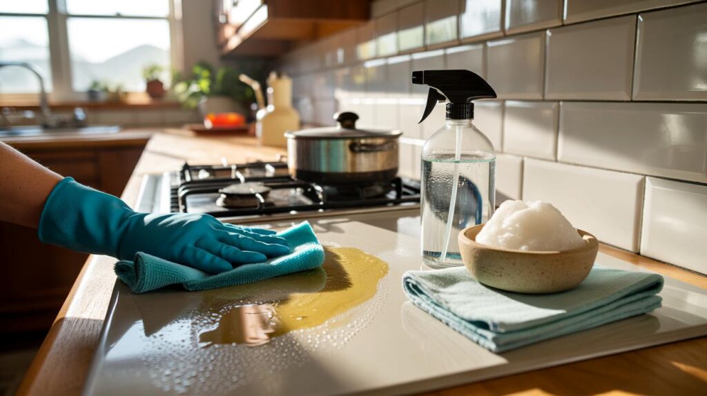 Quatro truques simples para tirar gordura: sua cozinha tem armários grudando e azulejos sem brilho?