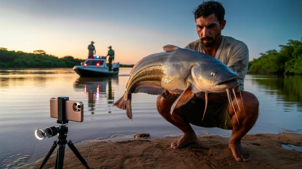 R$ 3 mil e exposição nas redes: você postaria um pintado na piracema no Tocantins em Talismã?