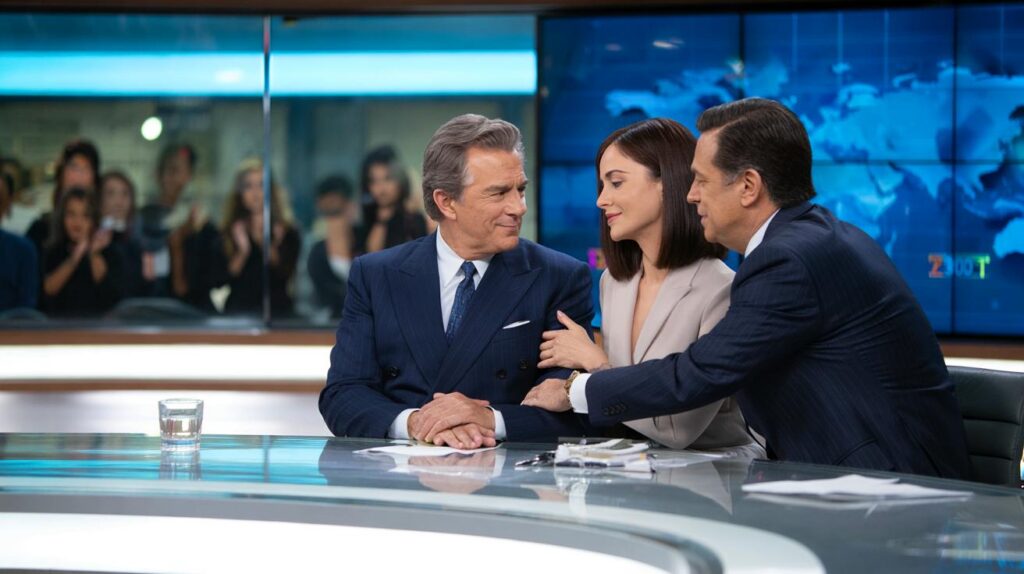 Renata Vasconcellos emociona ao homenagear William Bonner: você viu o último boa noite no JN?