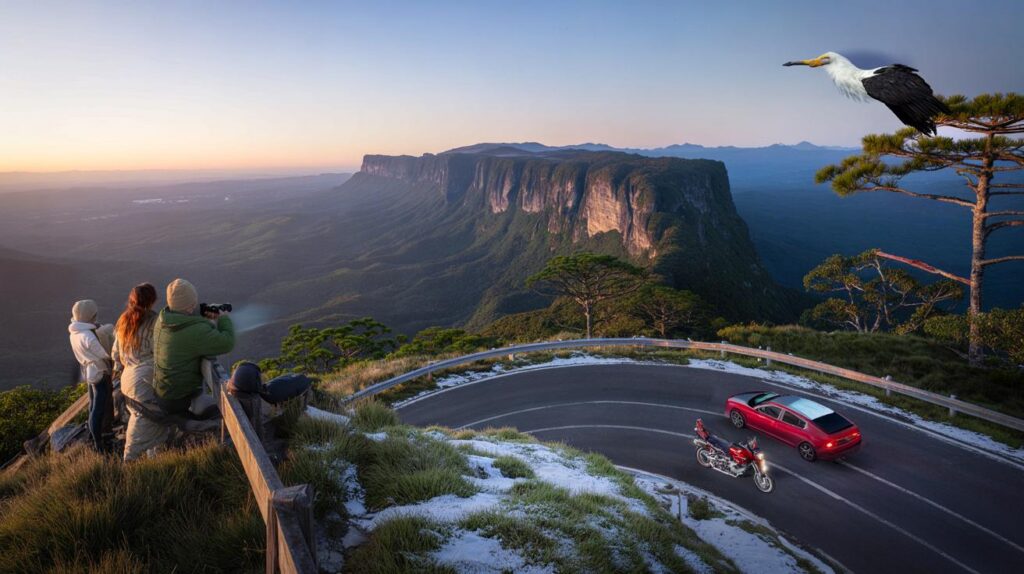 Rota Caminho das Serras em SC: você encara 300 curvas, neve e 5 cidades em um fim de semana?