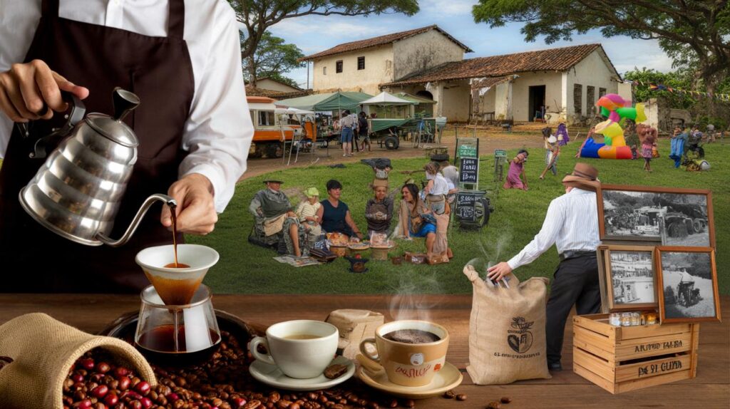 Sábado na Fazenda Cascata: você vai ao 1º Festival do Café, das 10h às 18h, com 1 kg solidário?