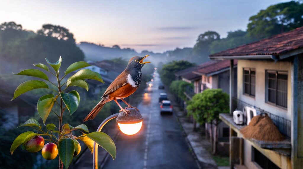 Sabiá-laranjeira às 4h29 na sua rua: você sente o impacto? 7 fatos e 3 passos para dormir hoje