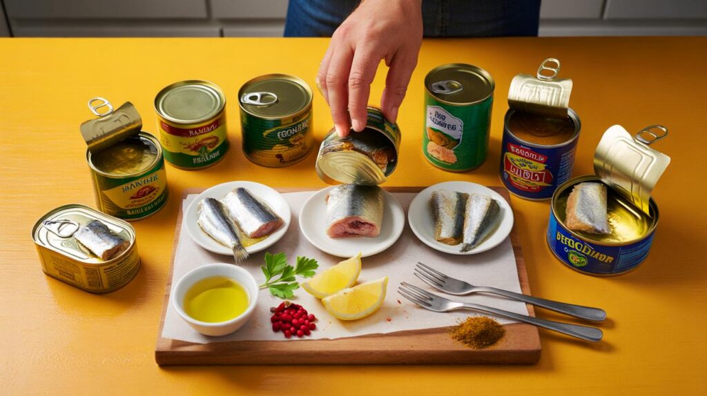 Sardinha em lata: 8 marcas testadas, preços de R$ 3,49 a R$ 16,40 — qual você leva hoje?