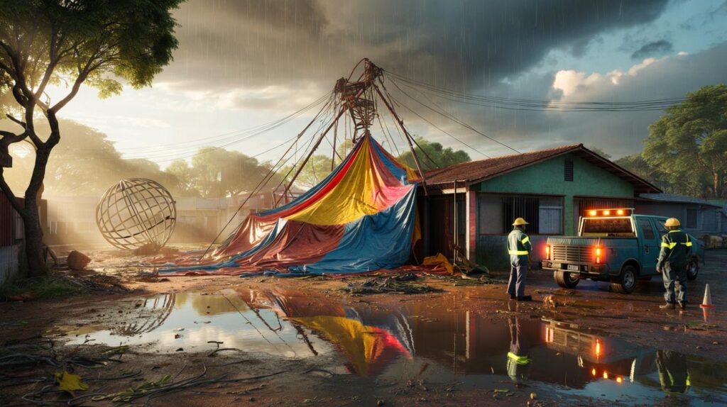 Temporal em Capela do Alto derruba lona de circo: você viu os 31,4 mm e o que isso fez com a cidade?