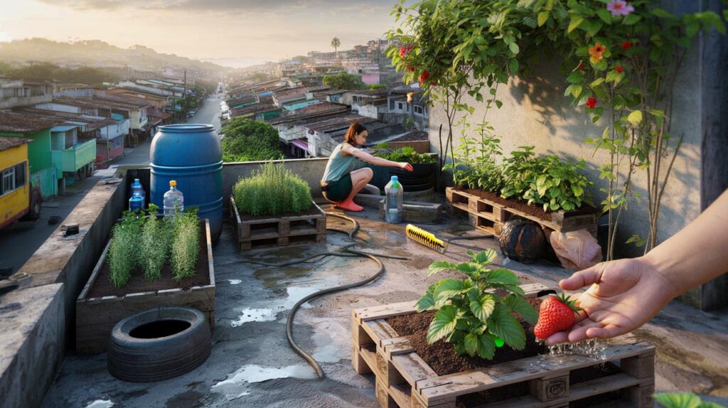 “Teto verde”: o projeto que transforma lajes em jardins com flores e frutas