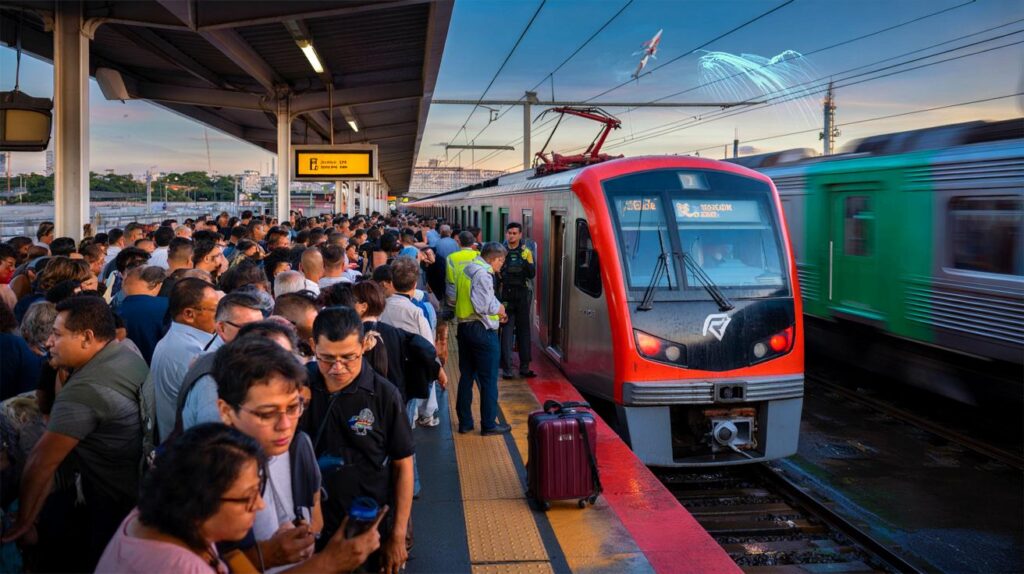 Trens lotados na linha 11 da CPTM em SP: você ficou preso na plataforma durante 2 horas hoje?