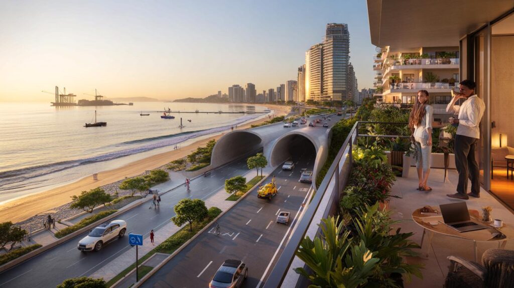 Túnel Santos–Guarujá vai mexer no seu bolso: imóveis de luxo podem subir 18% a 28%, e agora?