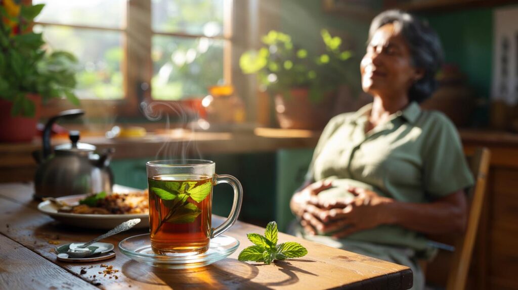 Uma xícara após o almoço: hortelã em 15 minutos reduz gases e cólicas — você sente isso hoje?