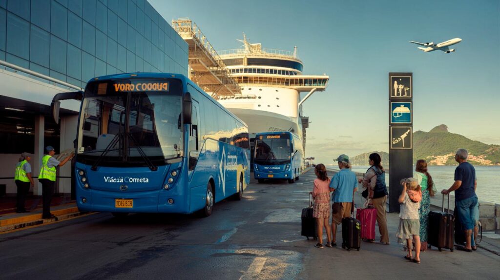 Vai embarcar em cruzeiro? de GRU e Congonhas ao Porto de Santos em linha direta: 4 horários