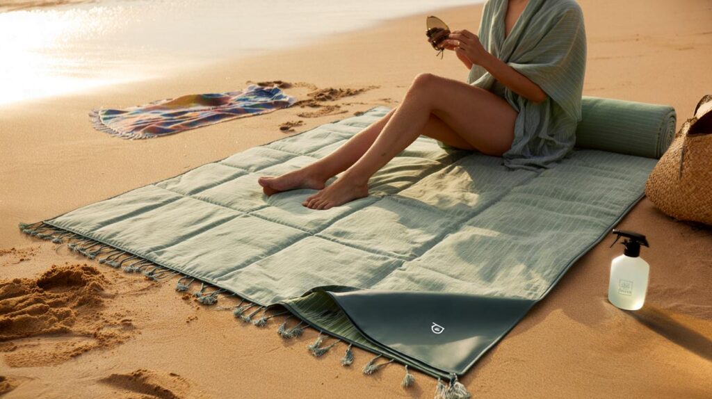 Você ainda leva canga à praia? 7 motivos para trocar por mantas acolchoadas impermeáveis em 2026