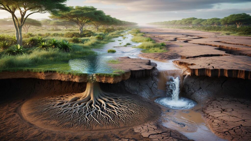 Você bebe dessa nascente invisível: raízes do Cerrado e a queda de 8,7% no volume dos rios