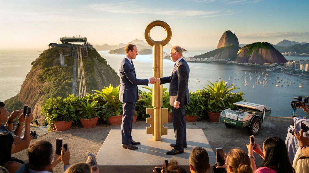 Você daria a chave da sua cidade? William recebe no Rio, visita Pão de Açúcar e fala do clima