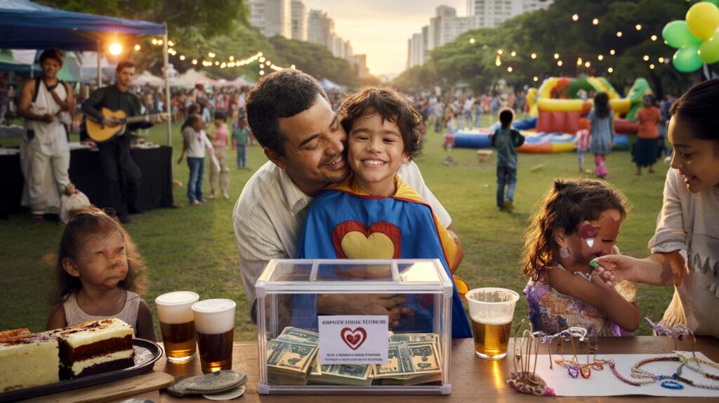 Você daria R$ 10 por uma infância salva? música, chope e brinquedos lotam Nova Hartz por Henrique