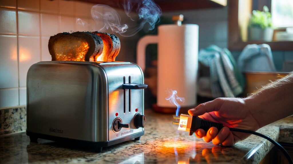 Você deixa a torradeira na tomada? dados mostram risco real de incêndio após 10 minutos ociosa