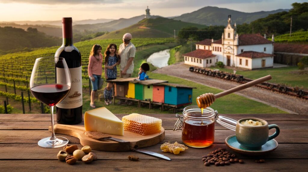 Você e sua família topam viver 7 experiências raras em Andrelândia: vinho, queijo, mel e mais?