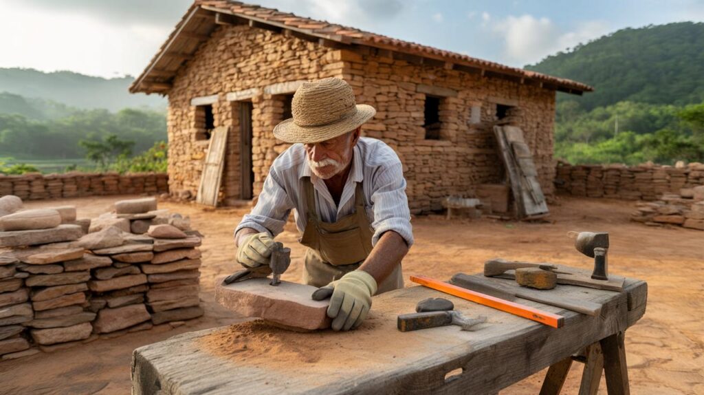 Você encararia 20 anos por um sonho: 3 mil pedras, 10 cômodos e uma casa que desafia críticas