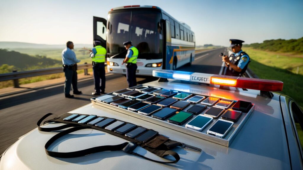 Você estava nesse ônibus : mais de 50 celulares presos ao corpo param a Raposo Tavares em SP hoje