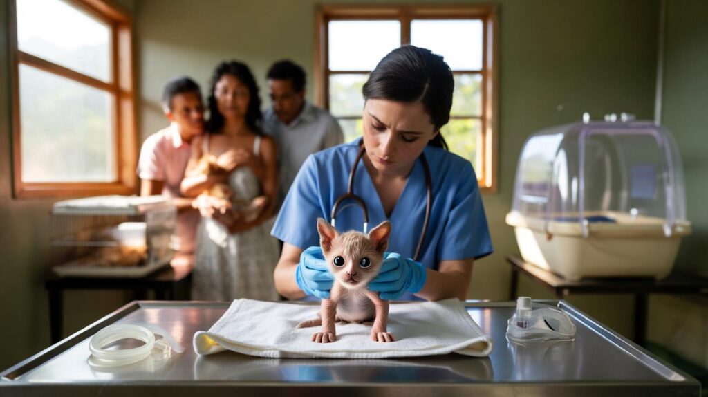 Você ficaria calmo? gato com um olho nasce em Vilhena (RO) e choca tutores no fim de semana