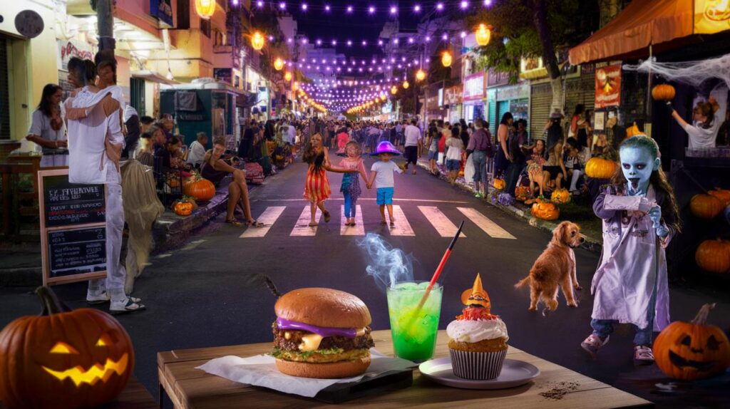 Você foi? Halloween toma a Rua Gastronômica de Santos: 7 atrações e sustos no coração do Gonzaga