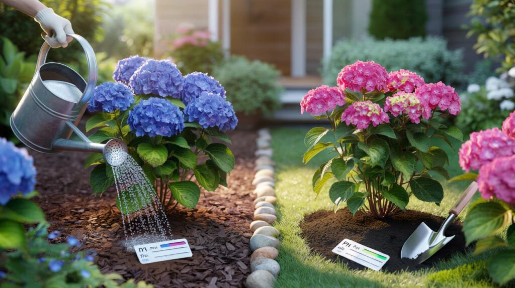 Você muda o pH do solo e a hortênsia muda com você: 3 truques e 2 erros que custam cor no seu jardim