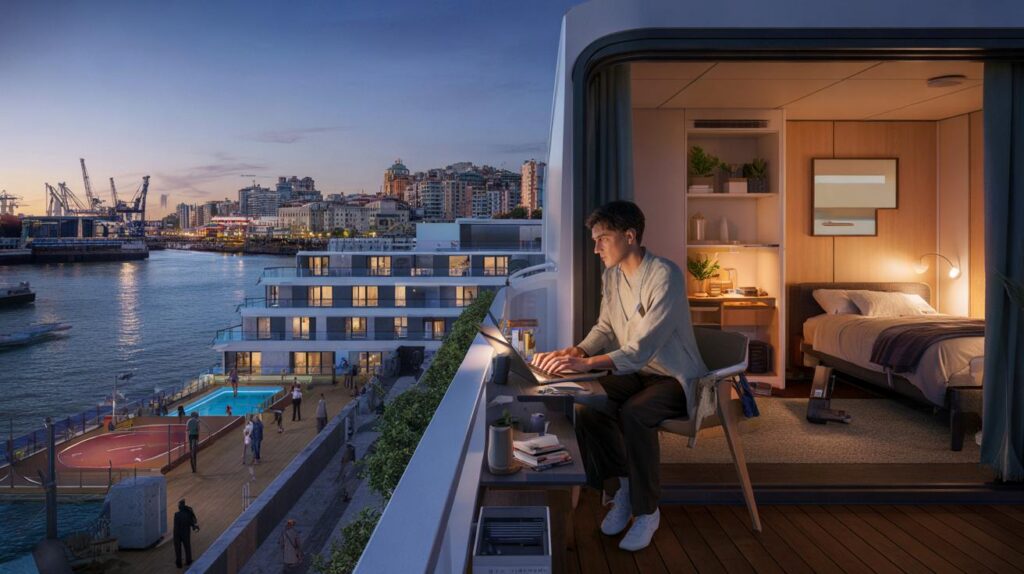 Você pagaria US$ 300 mil por 12 anos de aluguel em um navio-residência com 1.000 vizinhos?