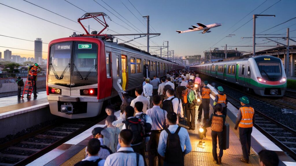 Você pegou as linhas 11-coral e 13-jade? veja por que o trem travou e quando tudo voltou hoje